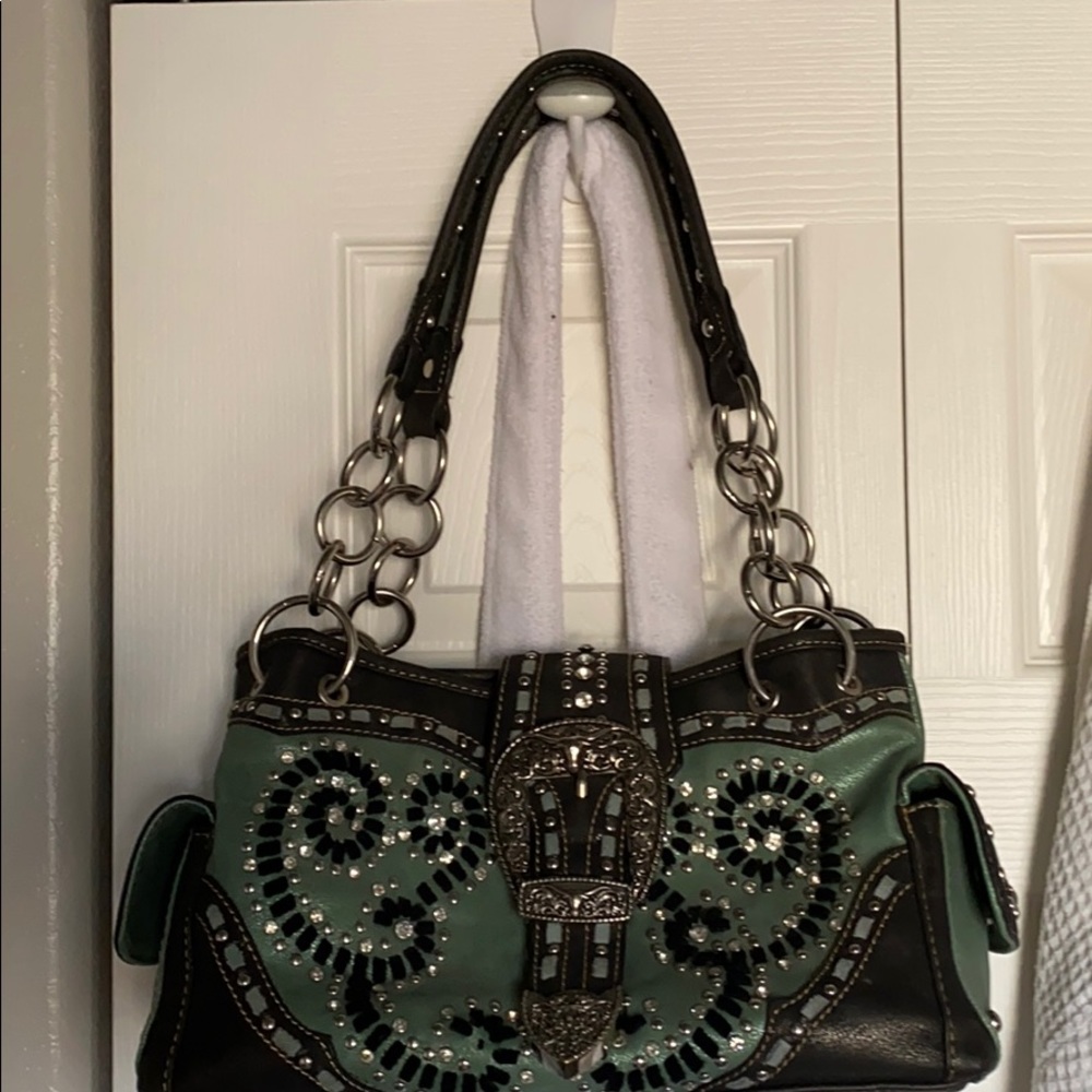 Western concealed carry purse